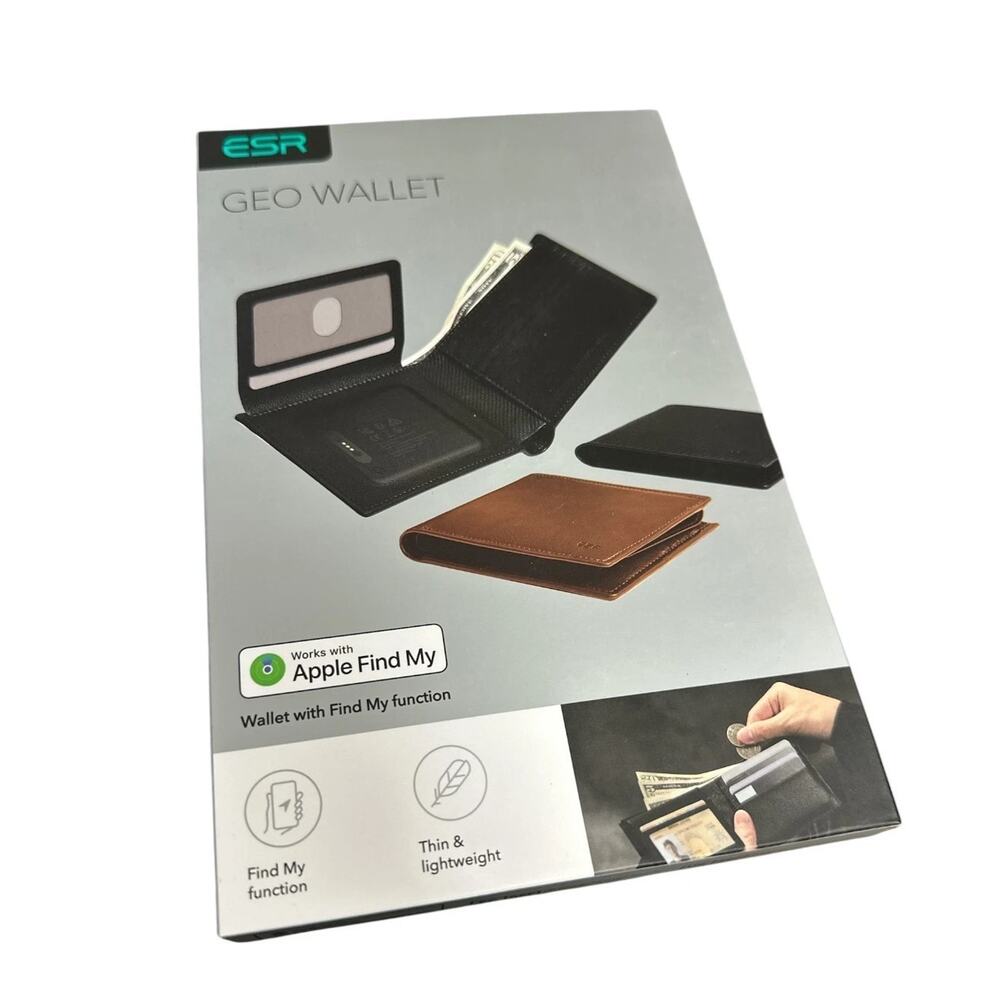 ESR Geo Wallet with Find My, RFID Blocking, GPS Wallet for Men, Wallet Tracker